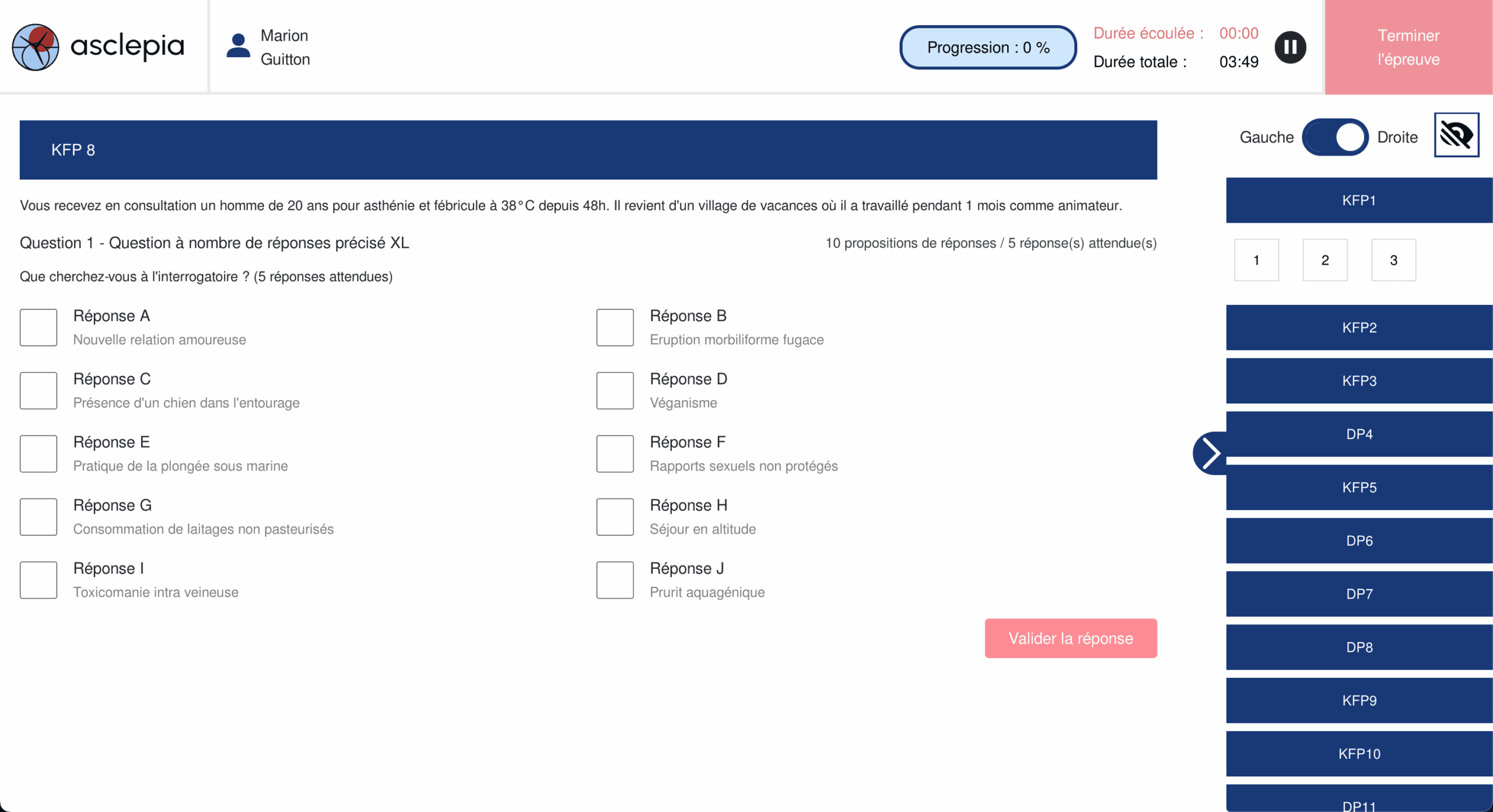 Interface de composition asclepia